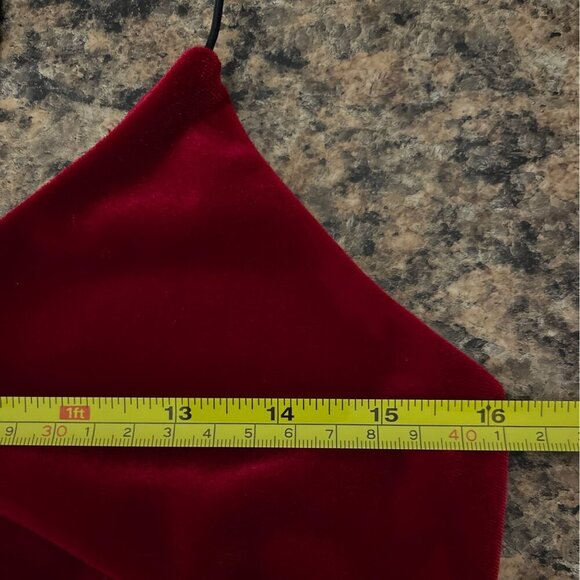 Vintage Y2K Charlotte Russe Dress Size L Velvet Slip 90s Cocktail Holiday Party - Picture 8 of 9